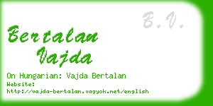 bertalan vajda business card